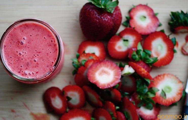 ماسک دست ساز صورت,strawberrysmoothie-برای پوست های شفاف