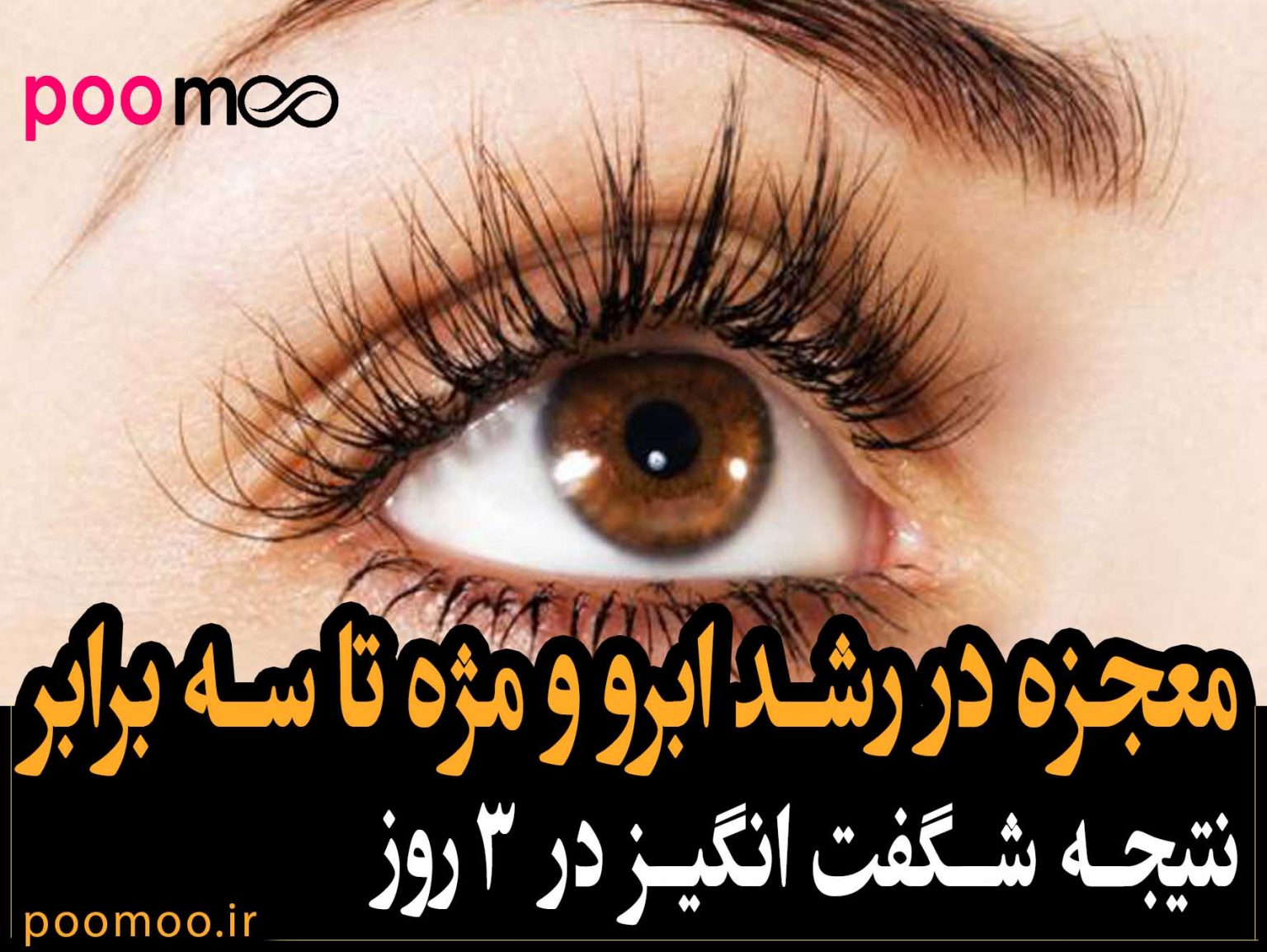 معجزه رشد ابرو و مژه تا سه برابر با روش خانگی+ ویدئو پومو معجزه رشد ابرو و مژه تا سه برابر با روش خانگی+ ویدئو پومو